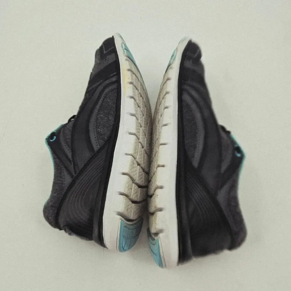 Ryka Aries Womens Running Sneaker Shoe 9.5 M Gray & Teal Leather Memory Foam